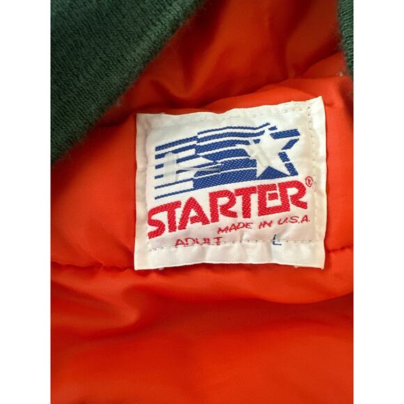 MIAMI HURRICANES STARTER RETRO vintage STYLE JACKET size L in great condition - Picture 4 of 9